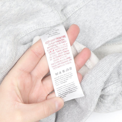 Jack Wills Women's Grey Full Zip Hoodie Size 10 Classic Fit