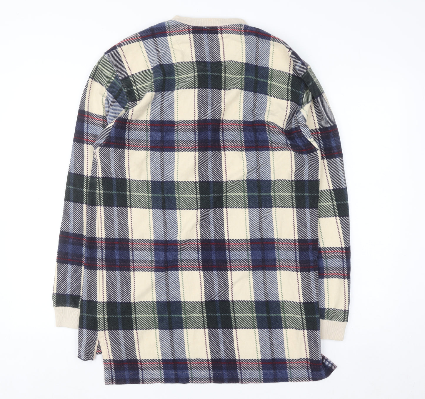 Chaps Ralph Lauren Men's Multicoloured Plaid Henley Cotton Shirt M