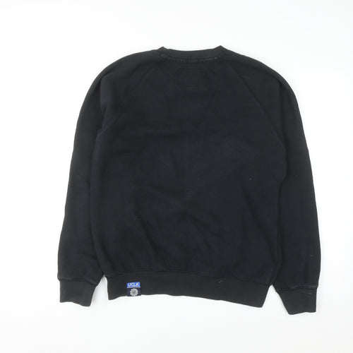UCLA Men’s Black Pullover Sweatshirt L Fleece Lined Graphic Print