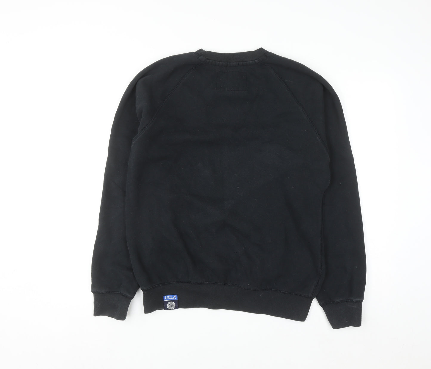 UCLA Men’s Black Pullover Sweatshirt L Fleece Lined Graphic Print