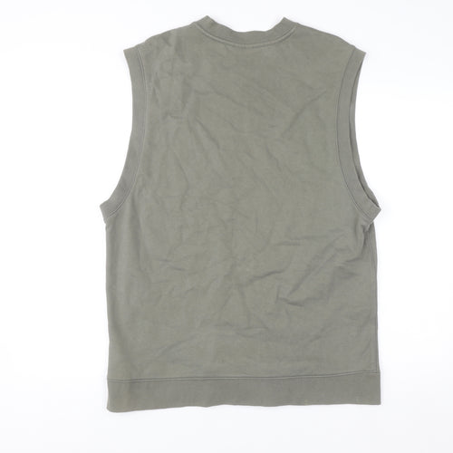 Weekday Men's Green Sleeveless V-Neck Sweatshirt Vest Size M