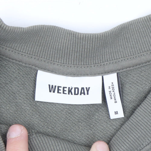 Weekday Men's Green Sleeveless V-Neck Sweatshirt Vest Size M
