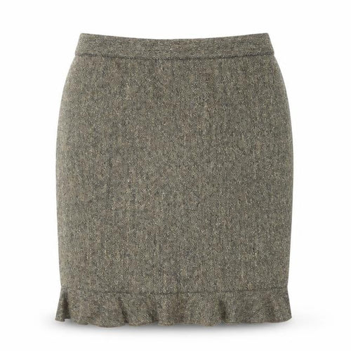 Club Monaco Women Brown Wool Tweed Knee Length Pencil Skirt Size 8