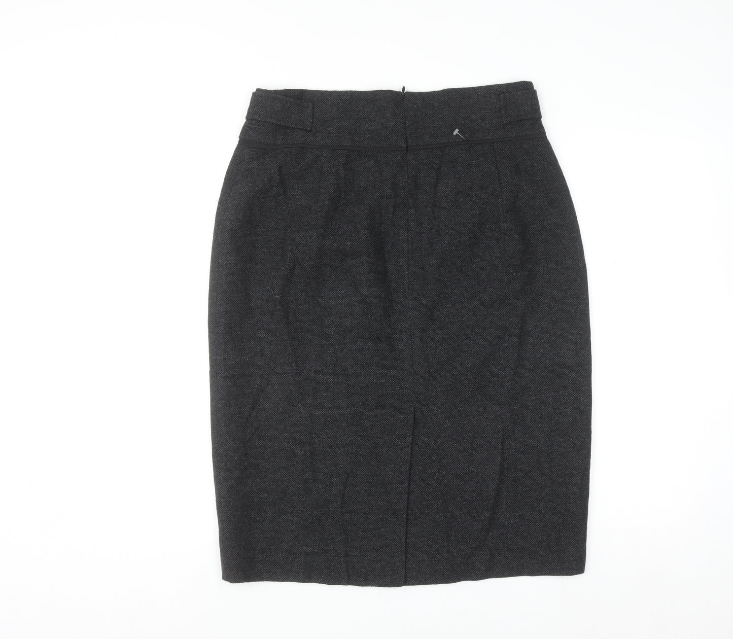 Mexx Women's Black Wool Blend Pencil Skirt Size 18 Knee Length Workwear