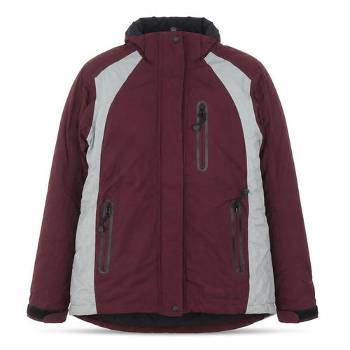 Eddie Bauer EBTEK Women’s Burgundy Ski Jacket S Waterproof Hooded