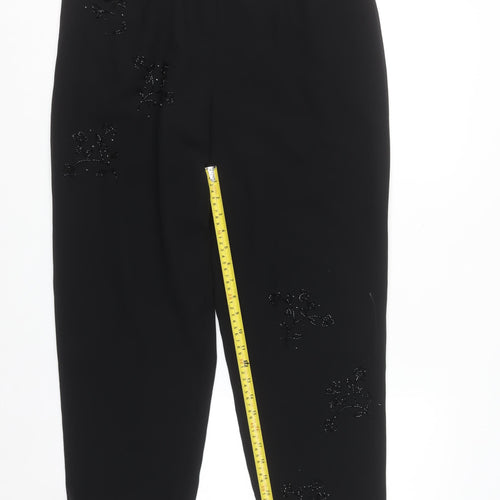 After Dark Women's Black Beaded Dress Pants Size 12 Plus