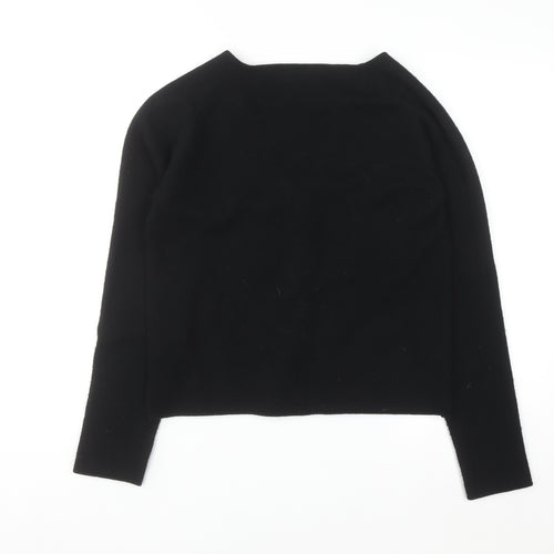 Ted Baker Womens Black Cashmere Blend V-Neck Cardigan Size 14