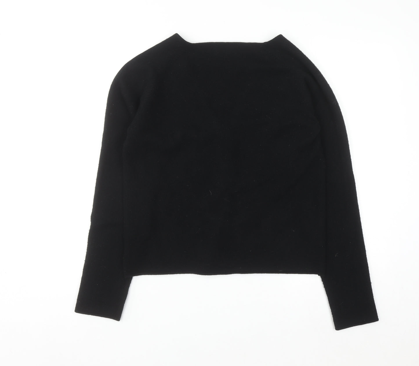 Ted Baker Womens Black Cashmere Blend V-Neck Cardigan Size 14