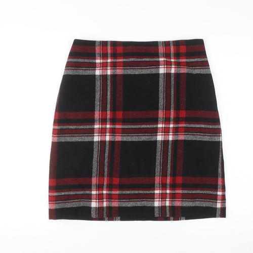 Talbots Women's Multicoloured Plaid Wool Blend Pencil Skirt Size 8