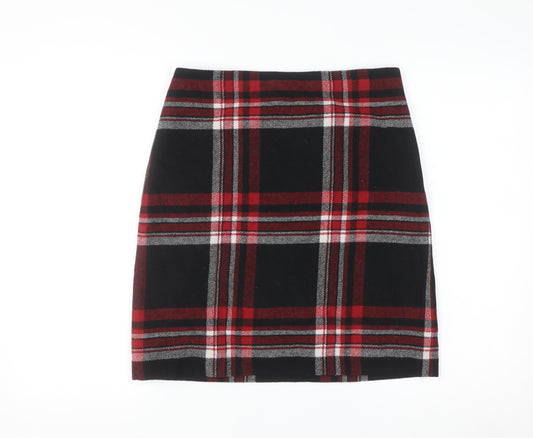 Talbots Women's Multicoloured Plaid Wool Blend Pencil Skirt Size 8