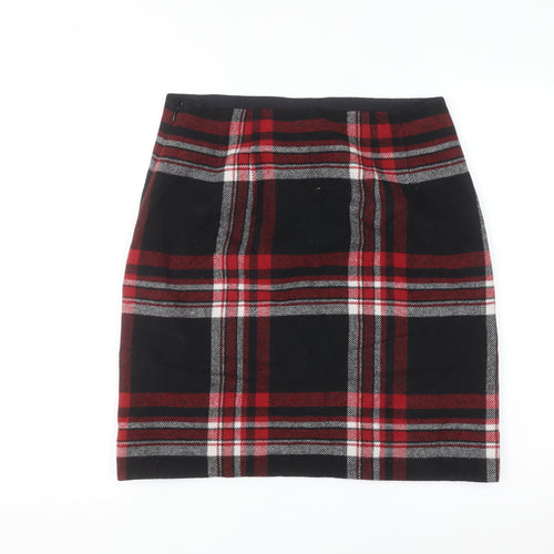 Talbots Women's Multicoloured Plaid Wool Blend Pencil Skirt Size 8