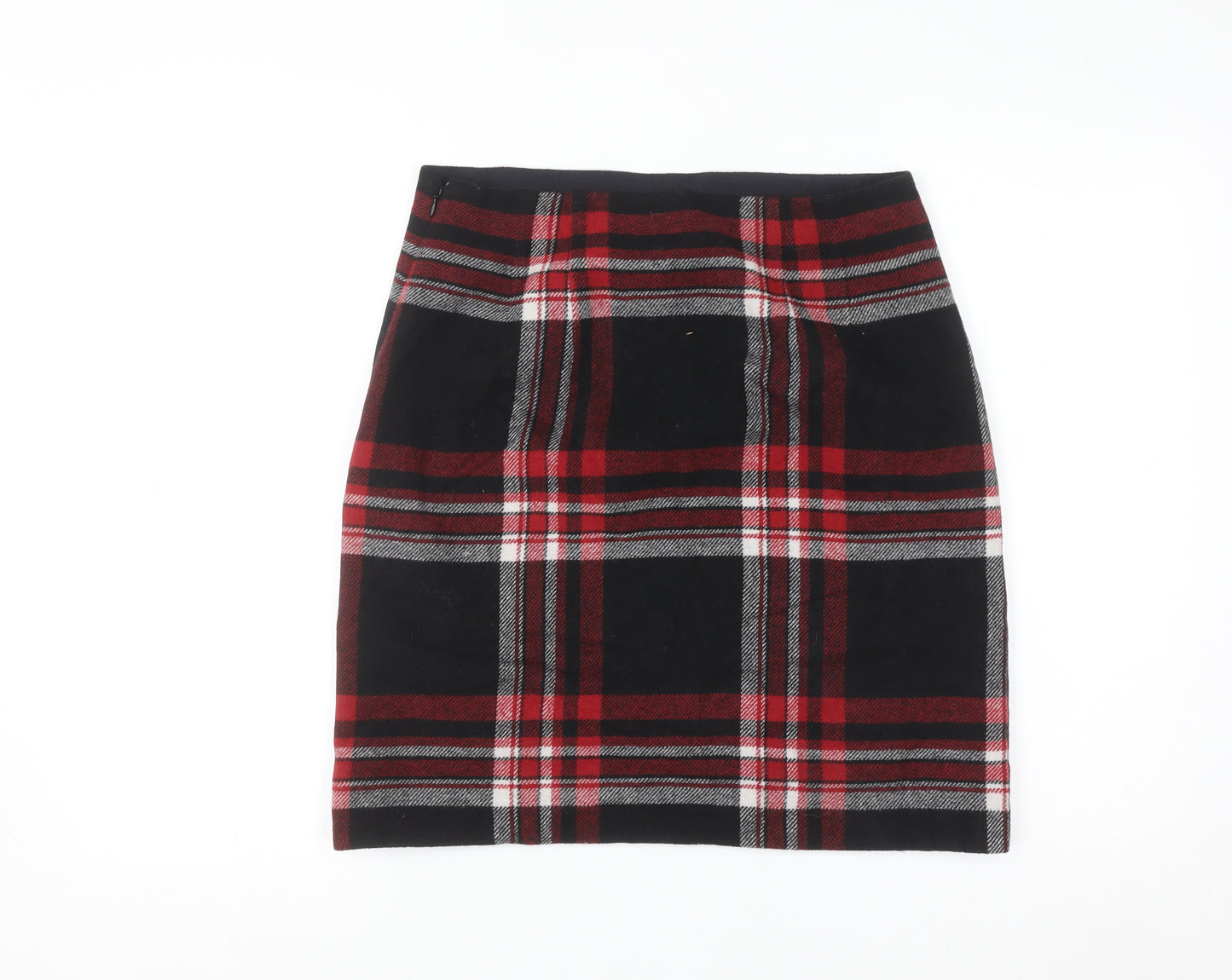 Talbots Women's Multicoloured Plaid Wool Blend Pencil Skirt Size 8
