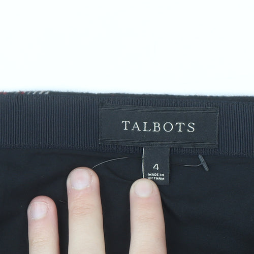 Talbots Women's Multicoloured Plaid Wool Blend Pencil Skirt Size 8