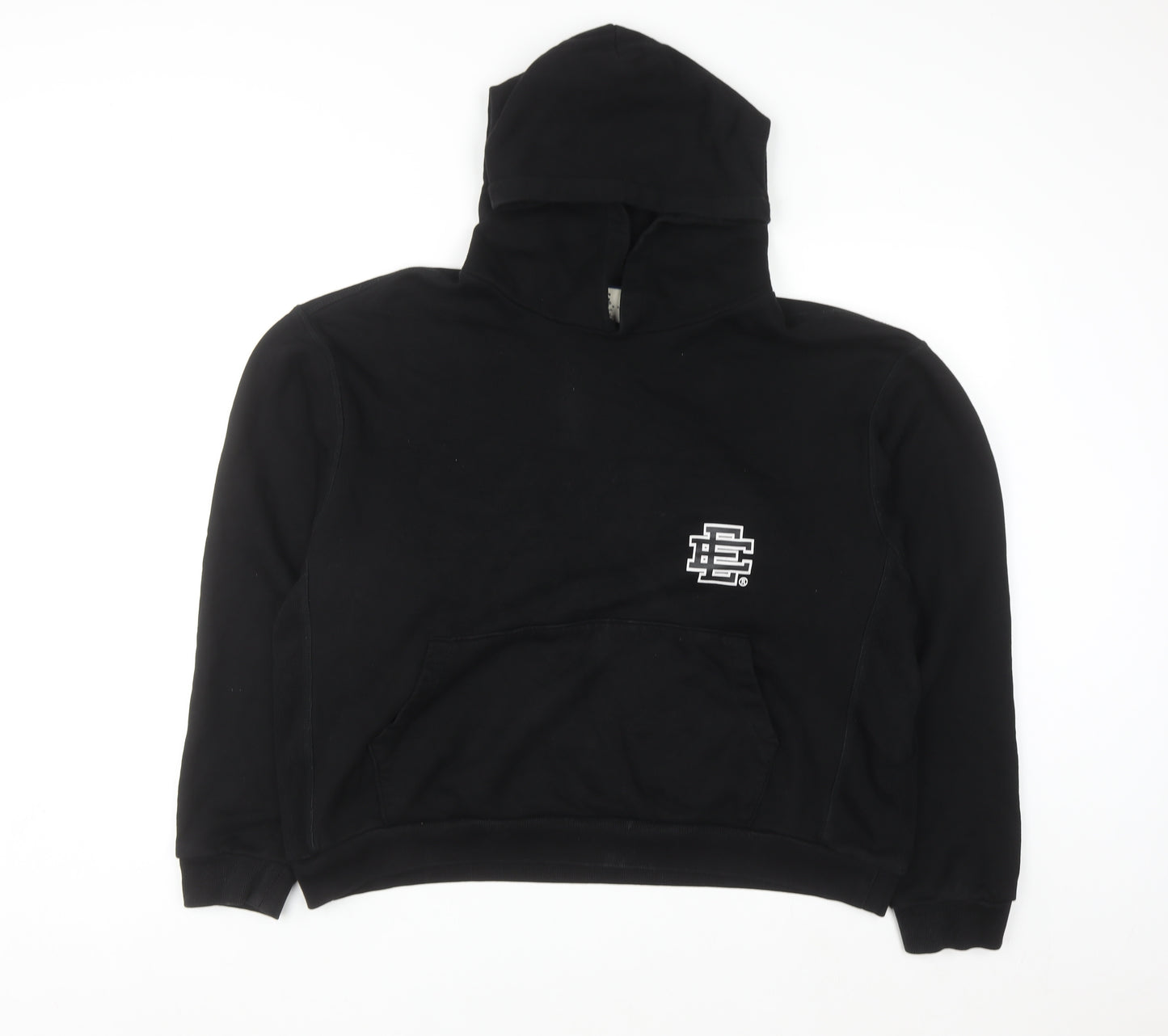 Eric Emanuel Men's Black Pullover Hoodie Medium Cotton Fleece