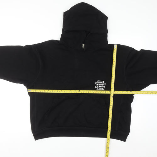 Eric Emanuel Men's Black Pullover Hoodie Medium Cotton Fleece