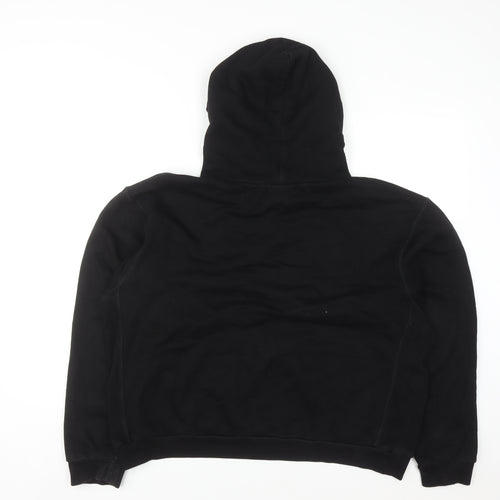 Eric Emanuel Men's Black Pullover Hoodie Medium Cotton Fleece