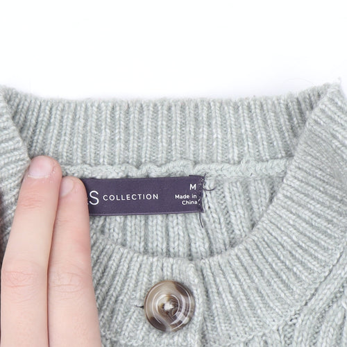 Marks and Spencer Women’s Grey Knit Button Cardigan M
