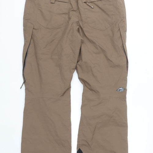 Columbia Unisex Brown M Waterproof Insulated Snow Pants
