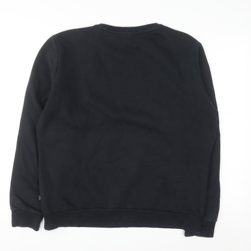 Puma Men Black M Crew Neck Pullover Sweatshirt Regular Fit