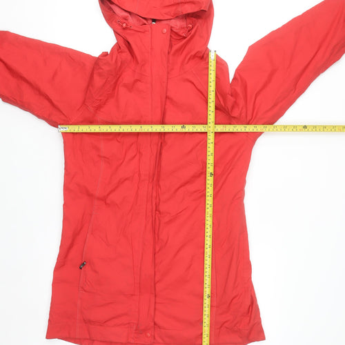 Columbia Womens Red Waterproof Hooded Rain Jacket Size M