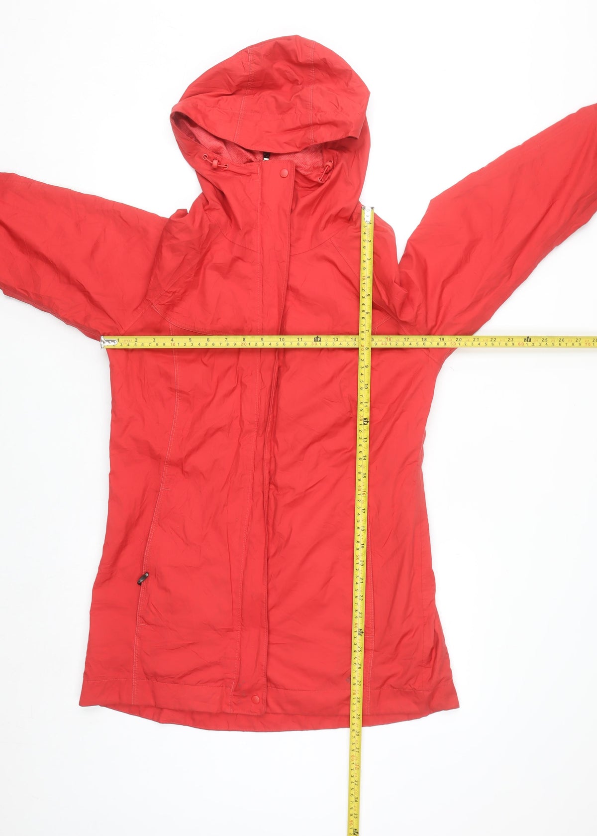 Columbia Womens Red Waterproof Hooded Rain Jacket Size M