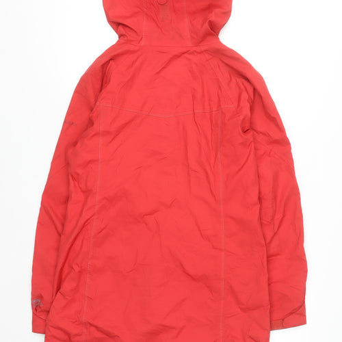 Columbia Womens Red Waterproof Hooded Rain Jacket Size M