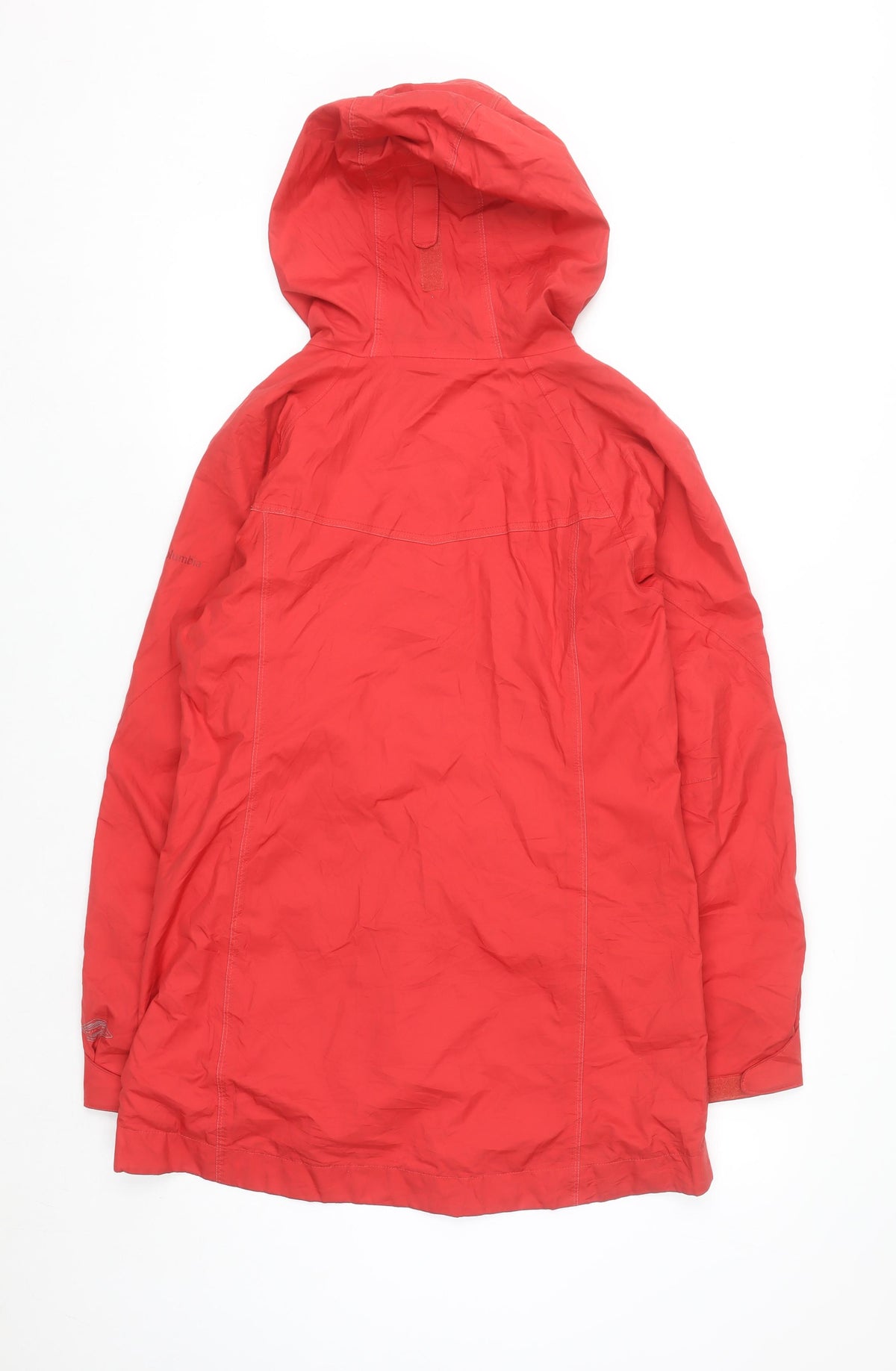 Columbia Womens Red Waterproof Hooded Rain Jacket Size M