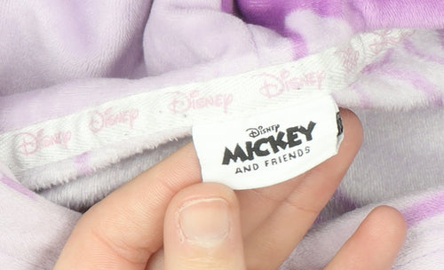 Disney Mickey & Friends Lilac Hooded Fleece Women's Nightshirt Size 20/34