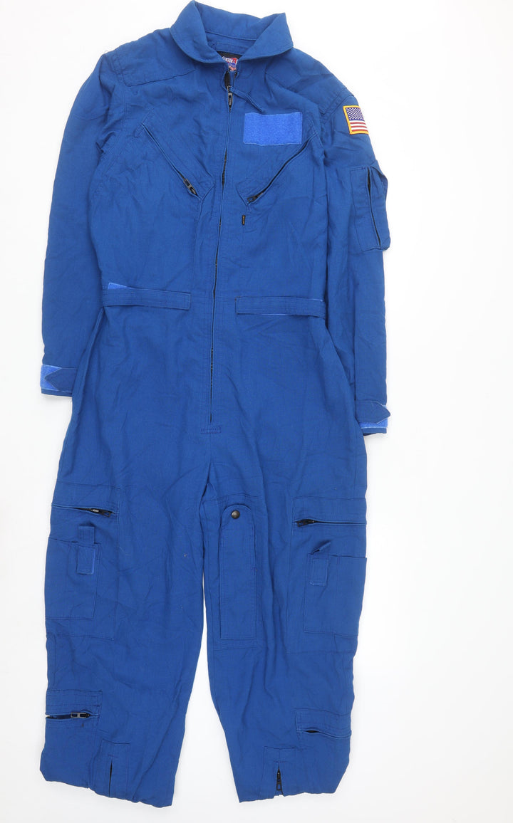 Gibson & Barnes Women's Blue Military Flight Suit Jacket Size 14
