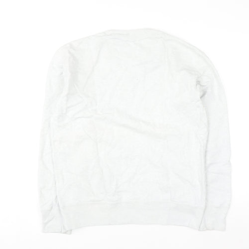 Uniqlo Men's White M Crew Neck Pullover Sweatshirt