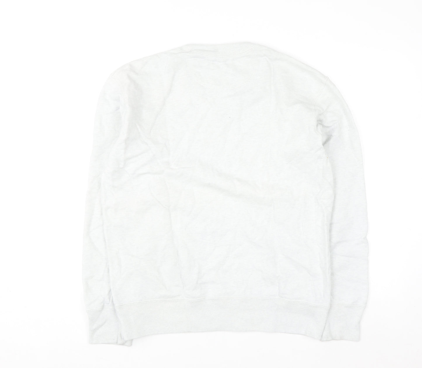 Uniqlo Men's White M Crew Neck Pullover Sweatshirt