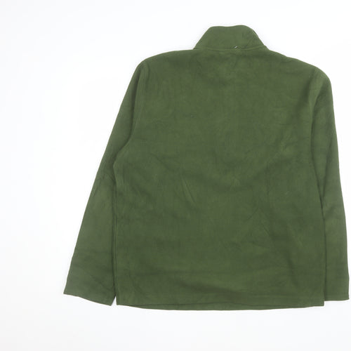 Brooks Brothers Men’s Green Fleece 1/2 Zip Pullover Sweatshirt L