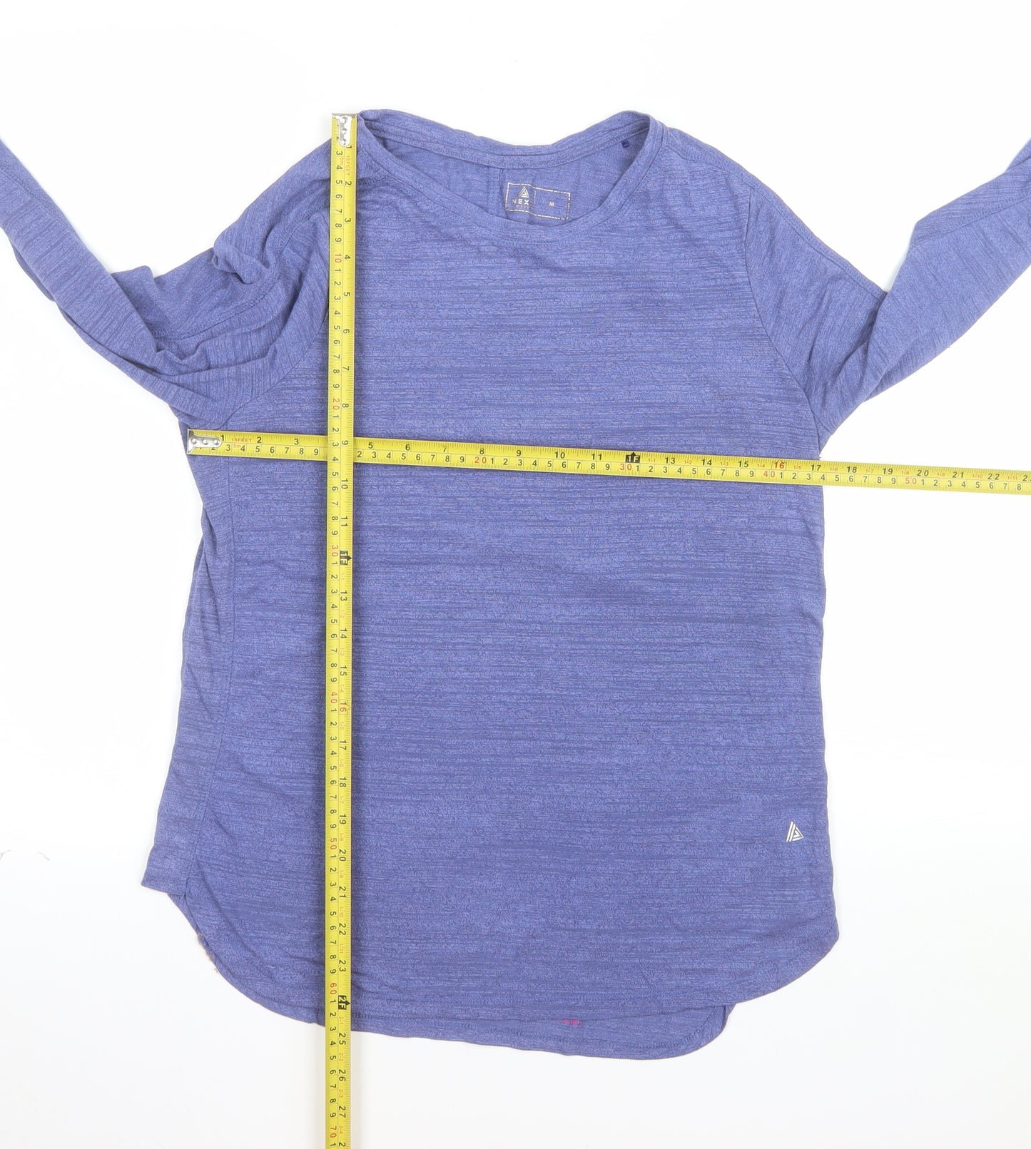 Next Women’s Blue Long Sleeve Basic T-Shirt M Regular Fit