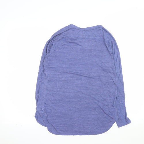 Next Women’s Blue Long Sleeve Basic T-Shirt M Regular Fit