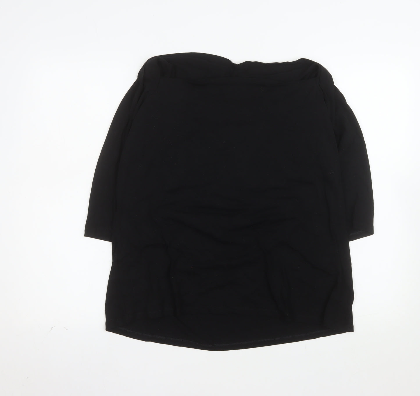 Marks and Spencer Women’s Black Jersey Boat Neck Blouse UK 22