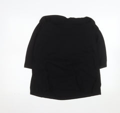 Marks and Spencer Women’s Black Jersey Boat Neck Blouse UK 22