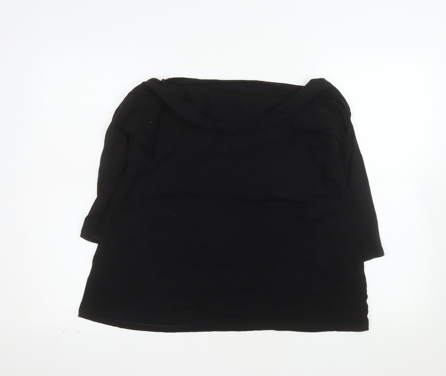 Marks and Spencer Women’s Black Jersey Boat Neck Blouse UK 22