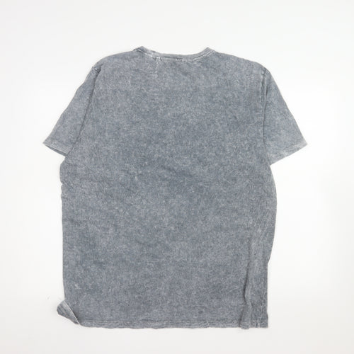 Next Unisex Grey Animal Print Cotton T-Shirt XL