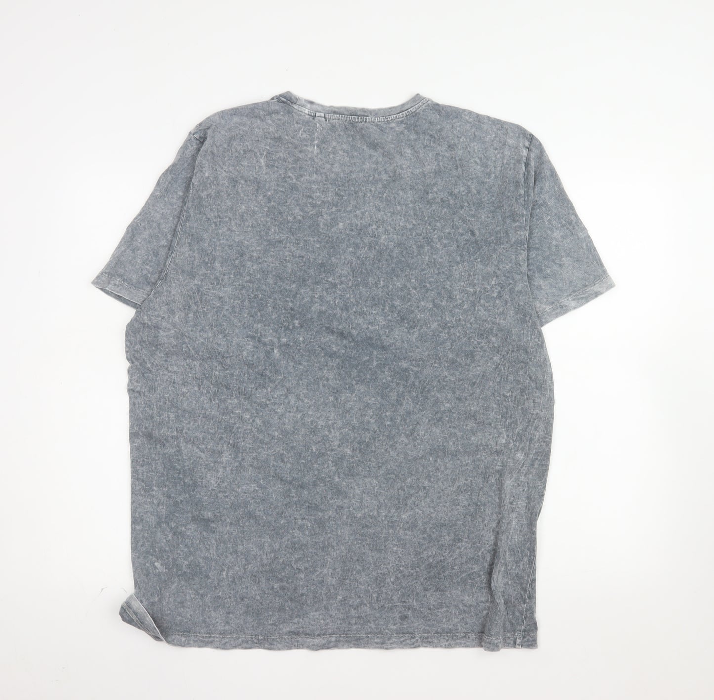 Next Unisex Grey Animal Print Cotton T-Shirt XL