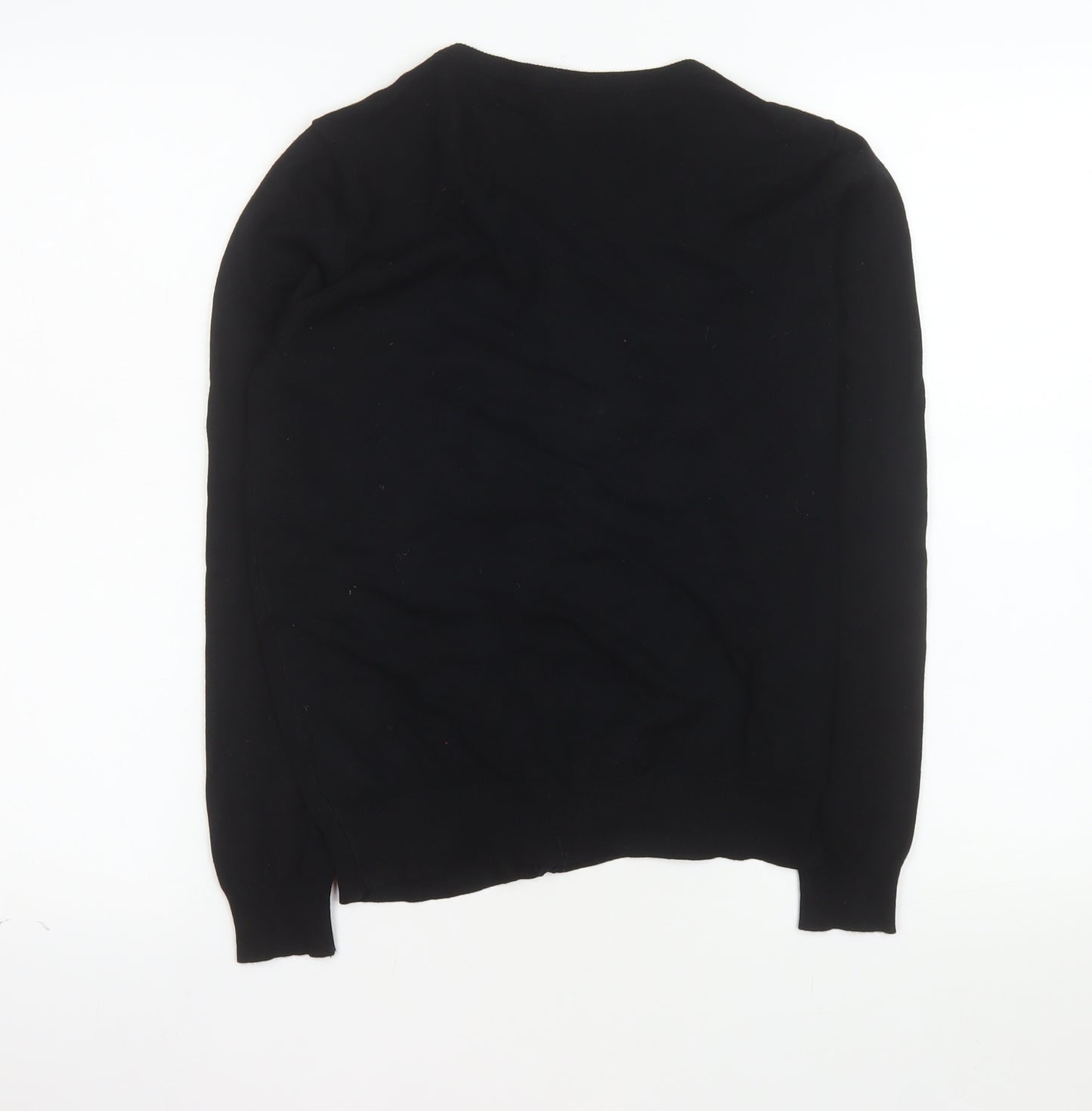 George Women's Black V-Neck Button Cardigan Size 12 Long Sleeve Knit