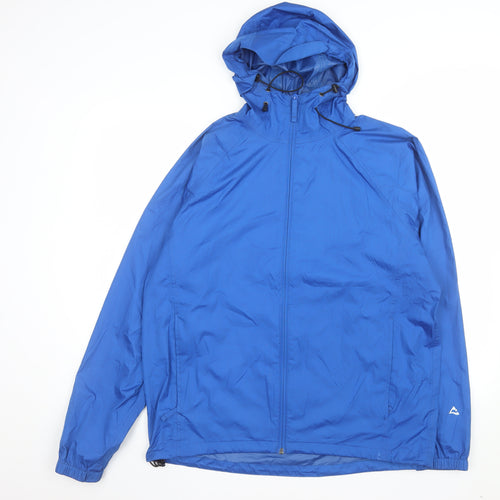 Alpine Design Men's Blue L Lightweight Hooded Windbreaker Jacket