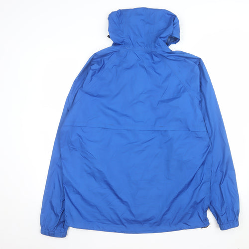 Alpine Design Men's Blue L Lightweight Hooded Windbreaker Jacket