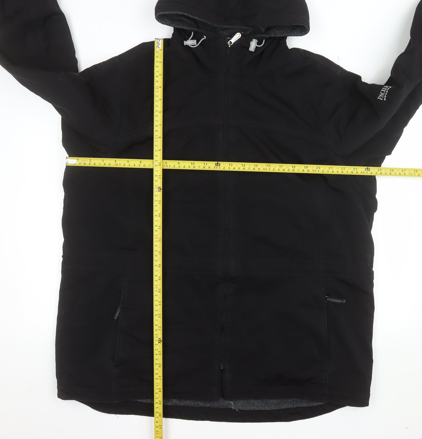 Pacific Trail Women's Black XL Hooded Softshell Parka Jacket