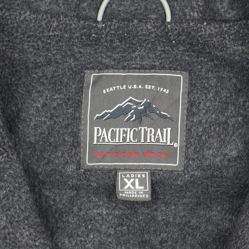 Pacific Trail Women's Black XL Hooded Softshell Parka Jacket