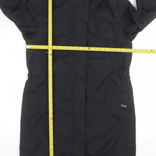 FarWest Women's Black Long Waterproof Parka Coat Size M