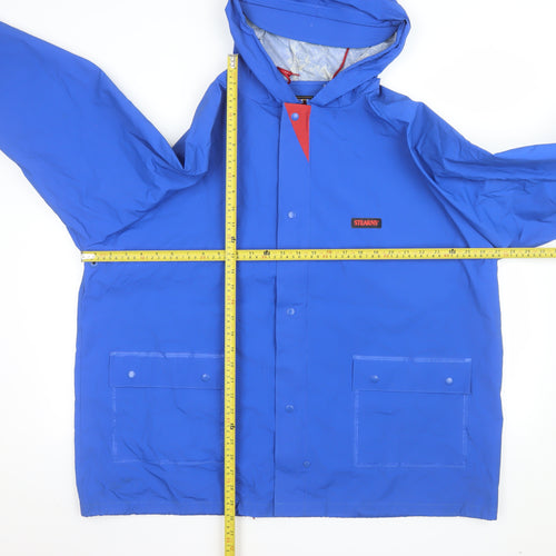 Stearns Men's Blue XL Hooded Waterproof Rain Coat Jacket