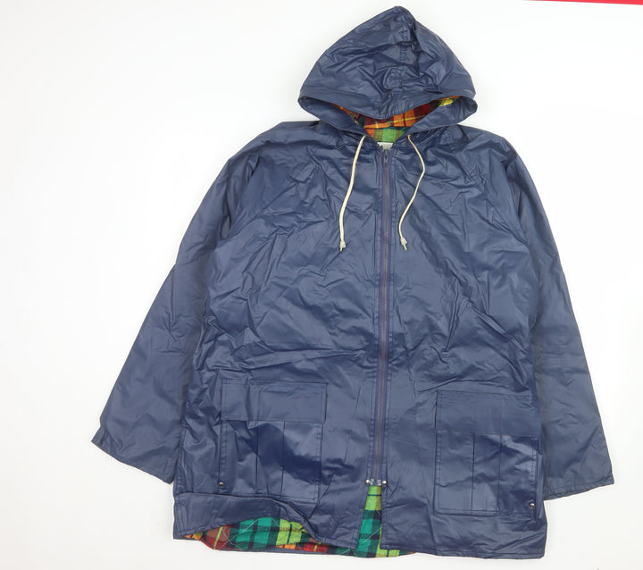 Misty Harbor Men's Blue 3XL Hooded Waterproof Rain Coat
