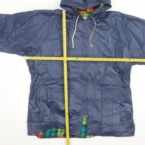Misty Harbor Men's Blue 3XL Hooded Waterproof Rain Coat