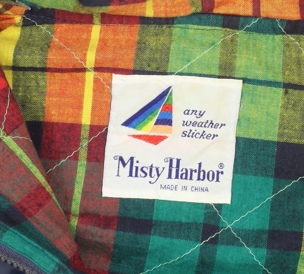 Misty Harbor Men's Blue 3XL Hooded Waterproof Rain Coat