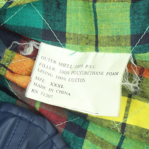 Misty Harbor Men's Blue 3XL Hooded Waterproof Rain Coat